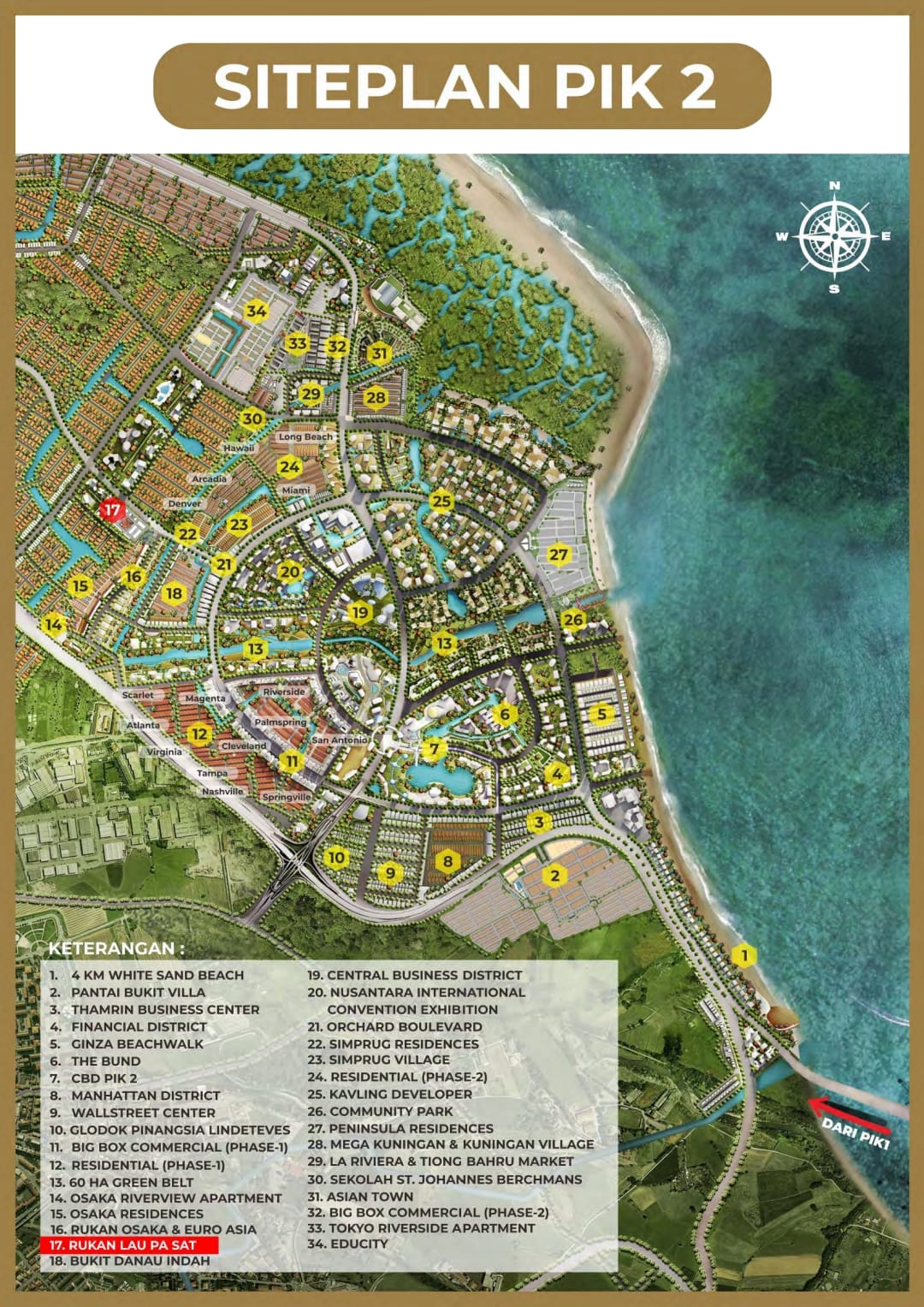 Siteplan Rukan Lau Pa Sat